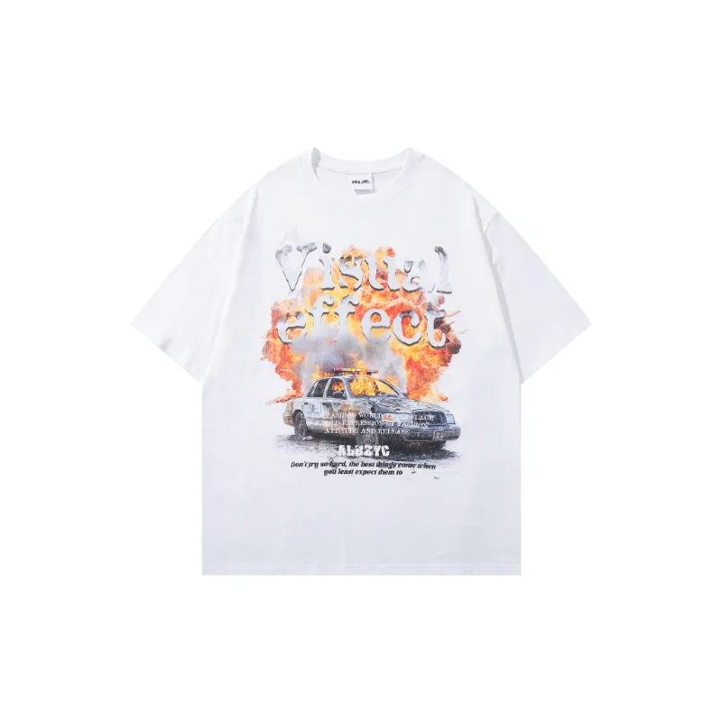 Fashion Casual Cotton T Shirt Unisex-4