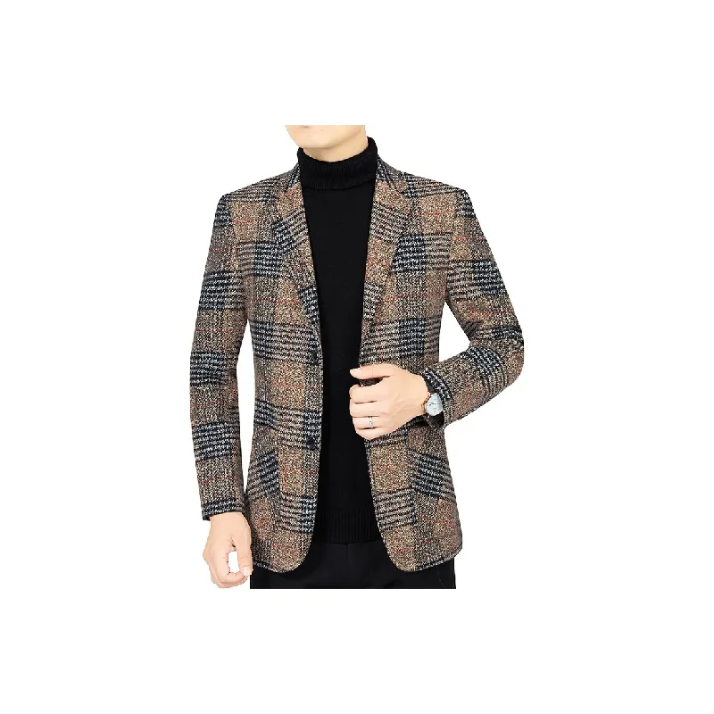 Glamorous Plaid Business Suit-3