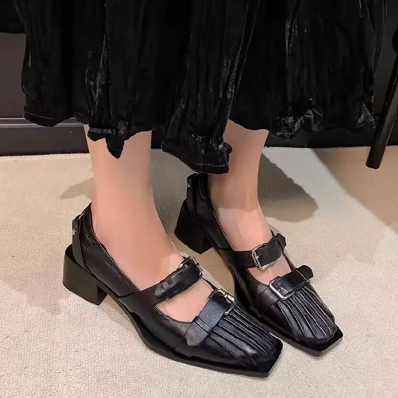 Retro Fashionable Mary Jane Shoes-2