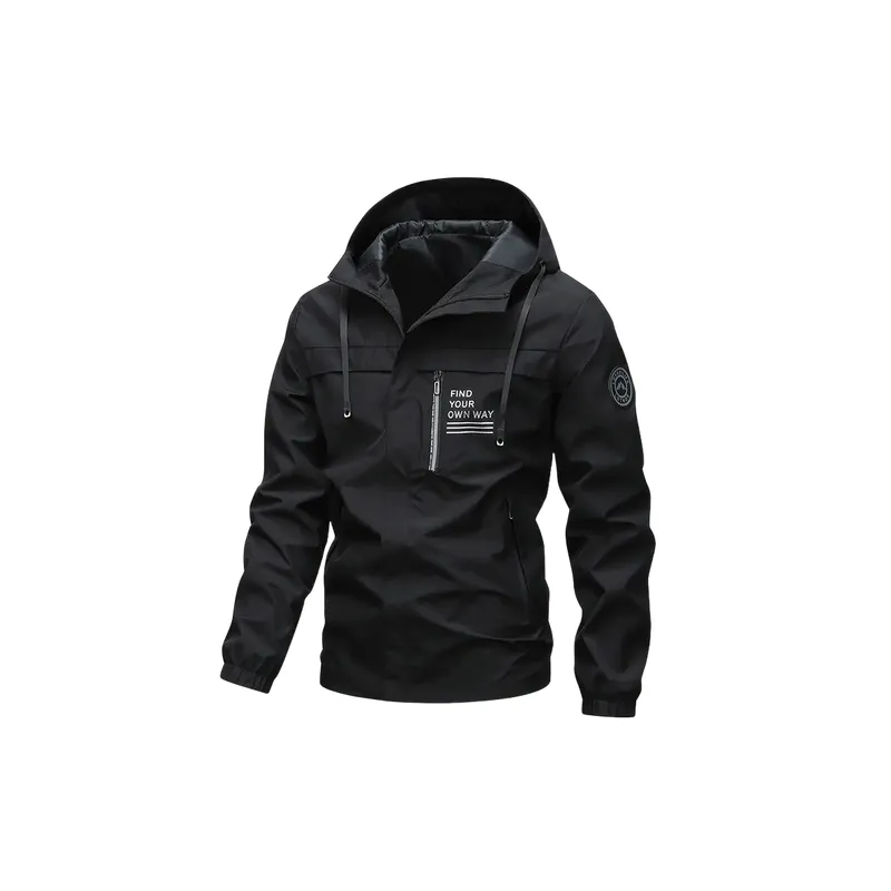 Casual Loose Blended Synthetic Fabrics Jacket-2