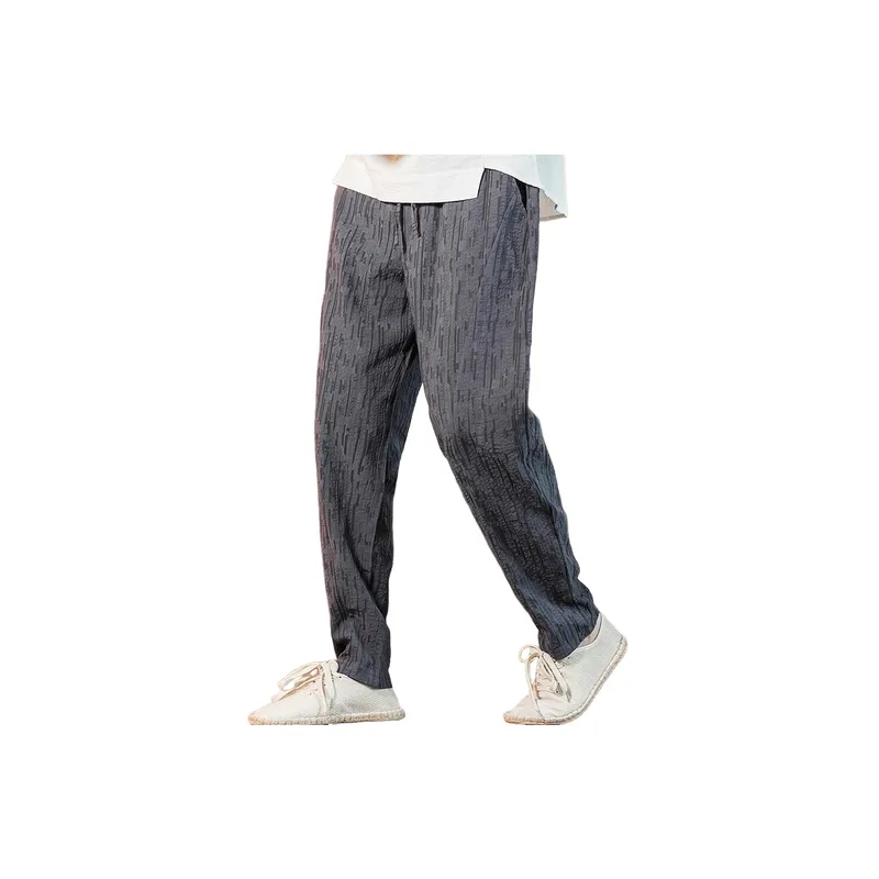 Simple Retro Casual Pants-4