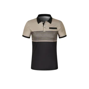 Striped Stitching All match T shirt