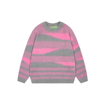 Retro Striped Nylon Sweater