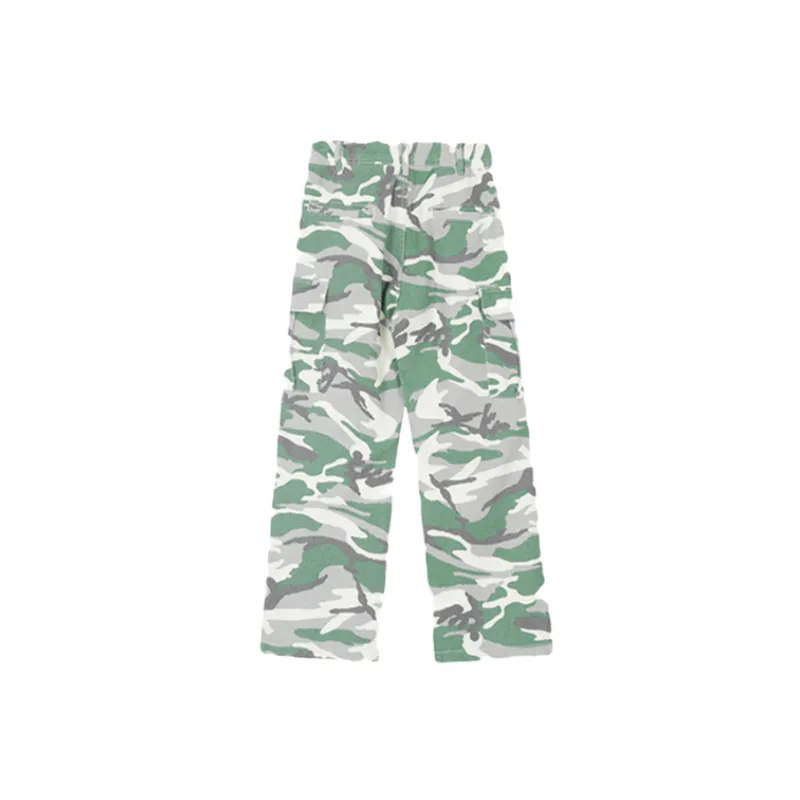 Loose Retro Camouflage Crowd Pants-1