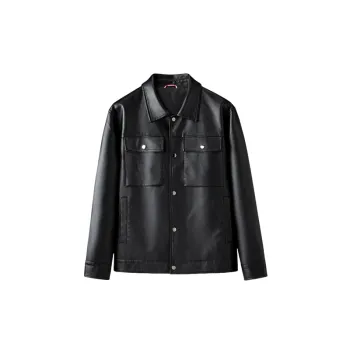 Fashionable Casual Artificial Leather Jacket
