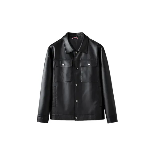 Fashionable Casual Artificial Leather Jacket