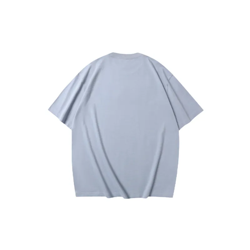 Black Printed Letter Round Neck Casual Short Sleeve T Shirt-4