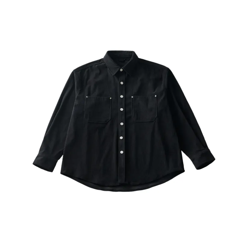 Casual Loose Corduroy Shirt-0