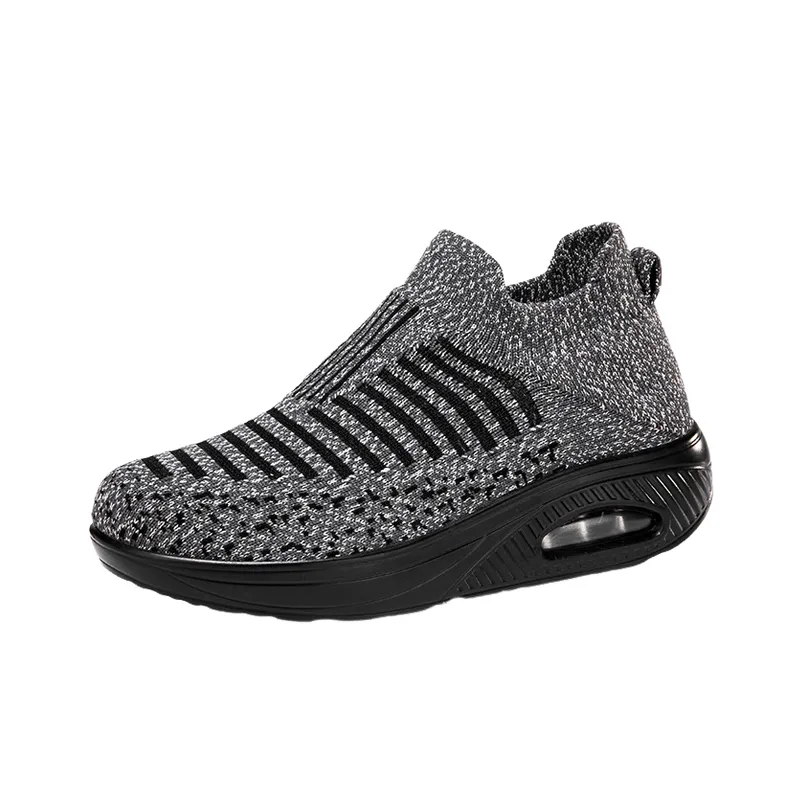 Sporty Breathable Slip On Shoes-0