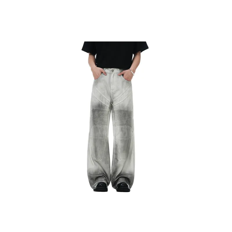 Casual Loose Straight Leg Jeans-2