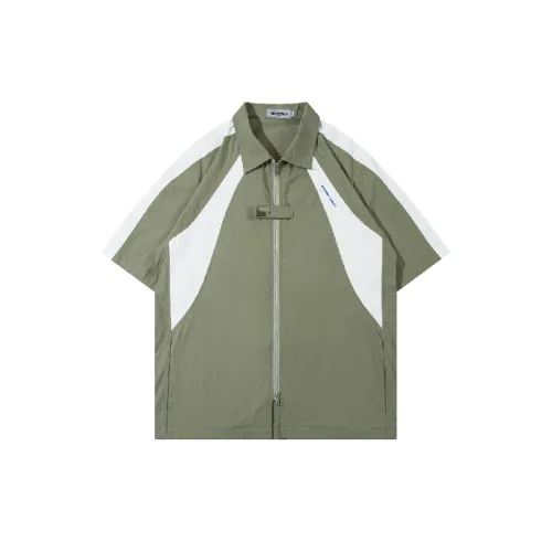 Casual Contrast Color Linen Blend Fabric Shirt