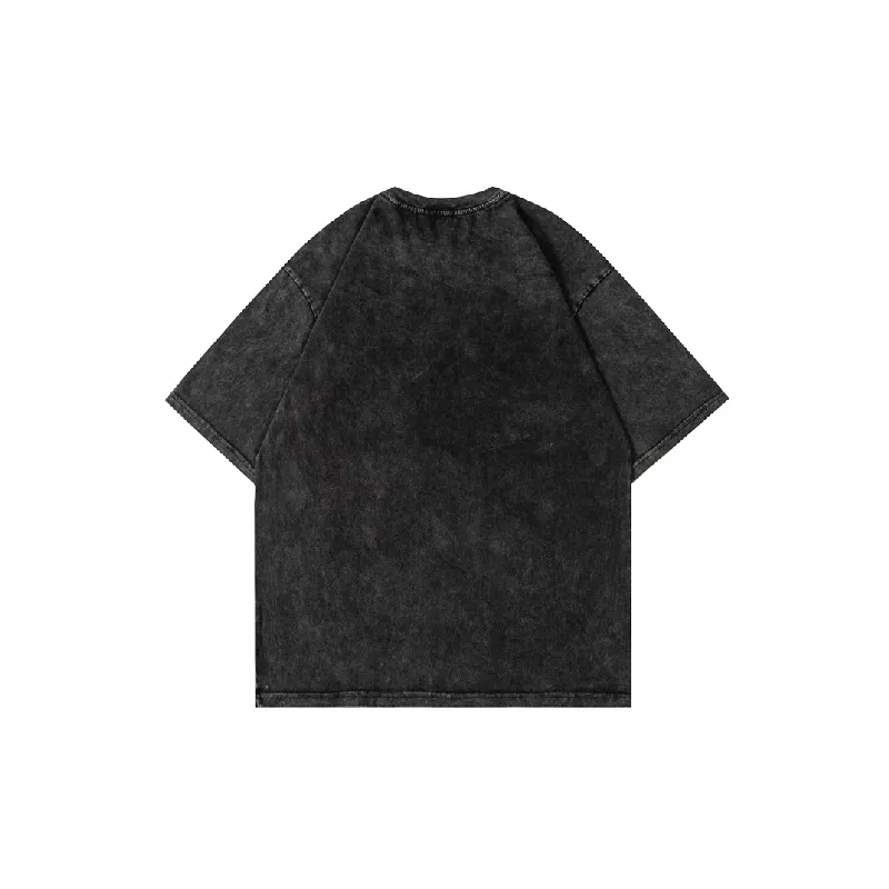 Retro Loose 100% Cotton T Shirt-1