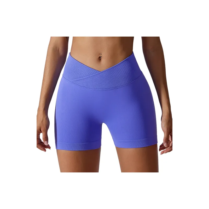 Fashionable Casual Cotton Blended Fabric Sports Shorts Women-0