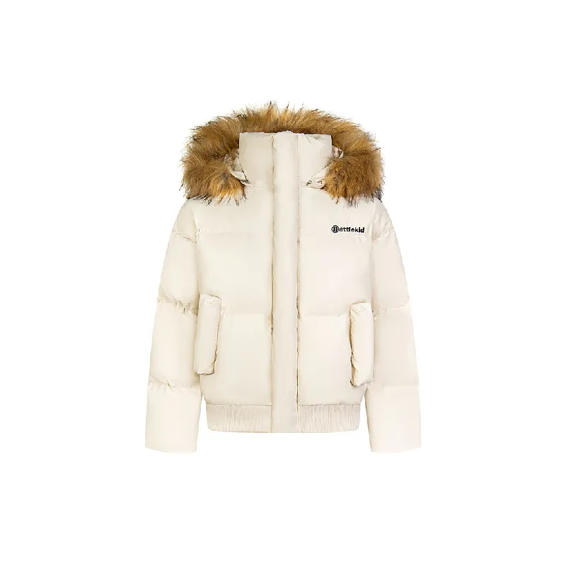 Fashion Simple Blended Synthetic Fabrics Quilted Jacket-2