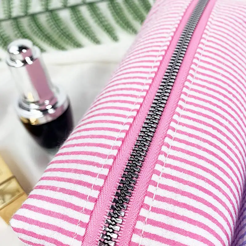 Simple Striped Storage Bag Women-1