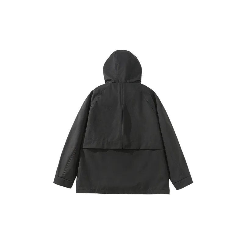 Fashionable Loose Blended Synthetic Fabrics Outdoor Jacket-8