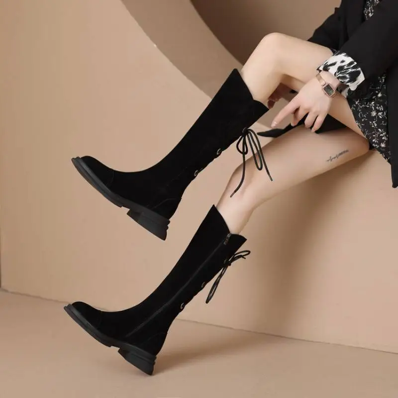 Casual Funky Knee High Boots-1