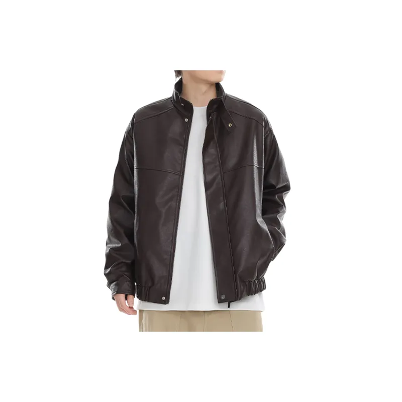 Retro Loose PU Jacket-6