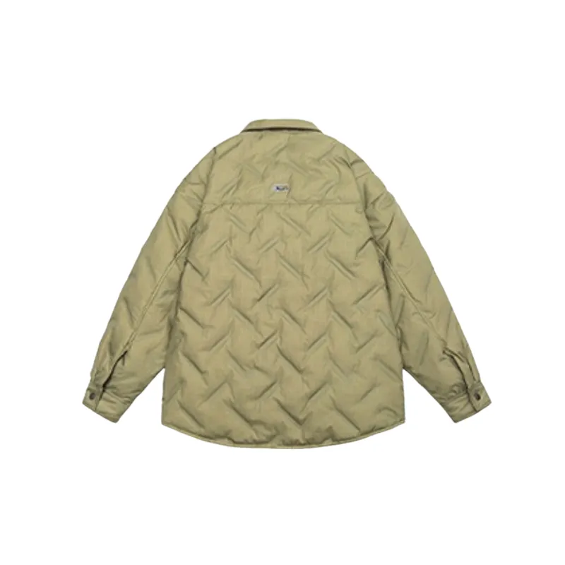 Casual Simple White Duck Down Jacket-1