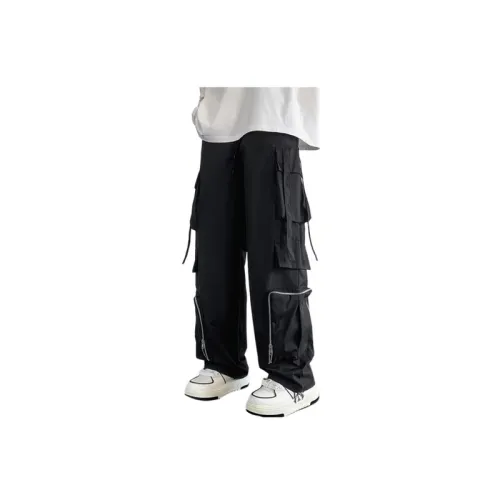 Large Pocket Side Striped Crane Pants