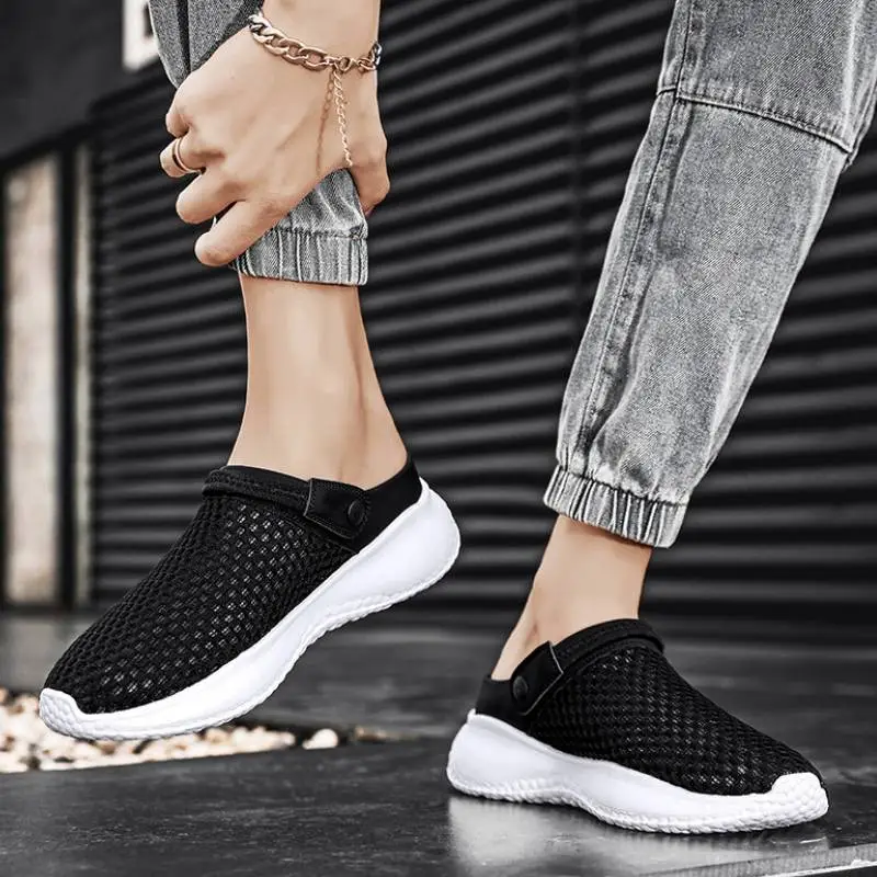 Sporty Hollow Out Slippers-1