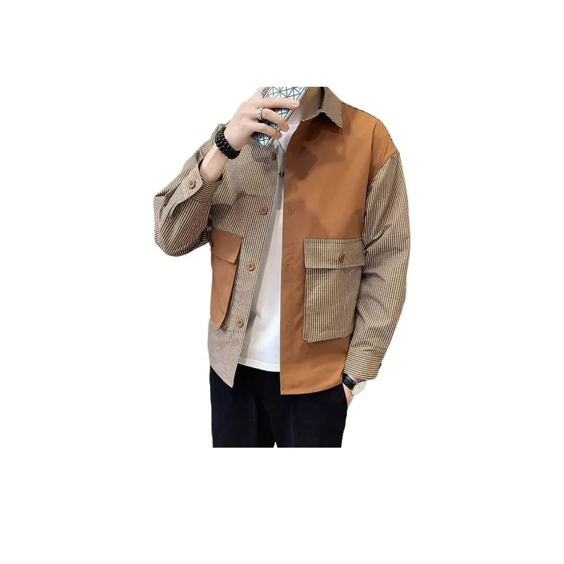 Striped Patchwork Jacket-5