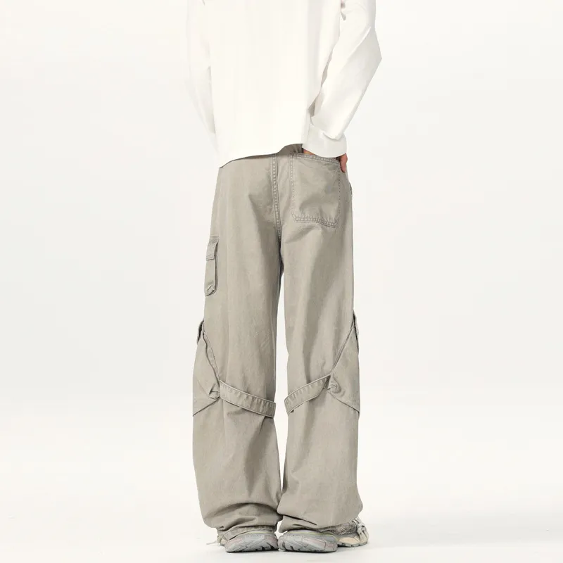 Retro Loose Cotton Casual Pants-5