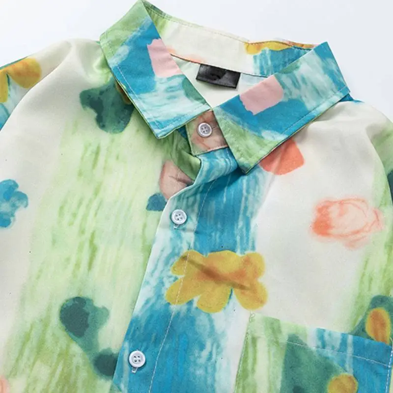 Retro Loose Long Sleeve Shirt-2