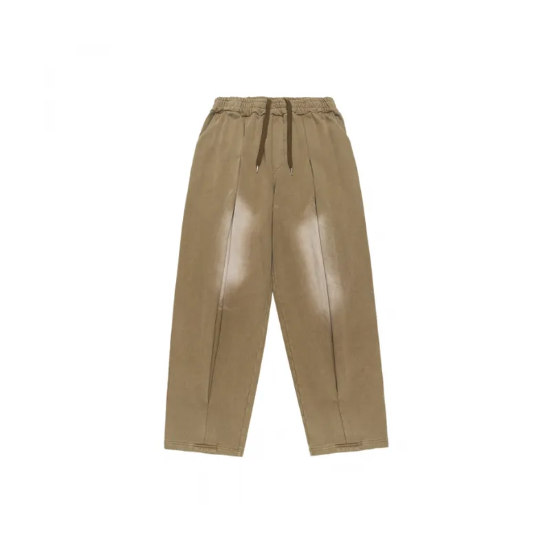 Casual Plain Knit Sweatpants-2