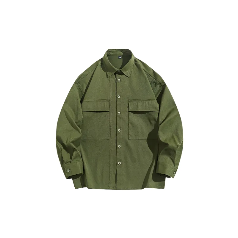 Fashionable Plain Silk Shirt-0