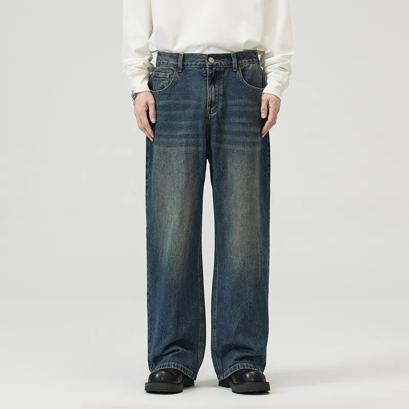 Straight Leg Loose Jeans-8