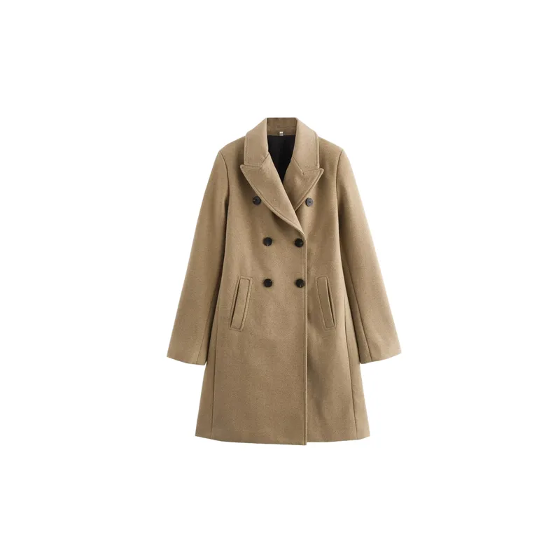 Fashionable Loose Polyester Coat Women-2