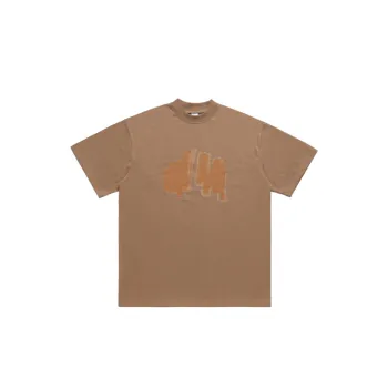 Printed Small Collar Cotton Loose Tide T Shirt