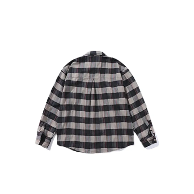 Color Line Plaid Shirt-1