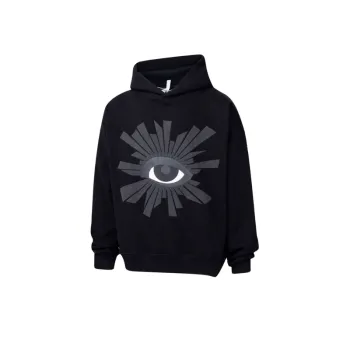 Eye Of Truth Foam Printed Fleece lined Hoodie