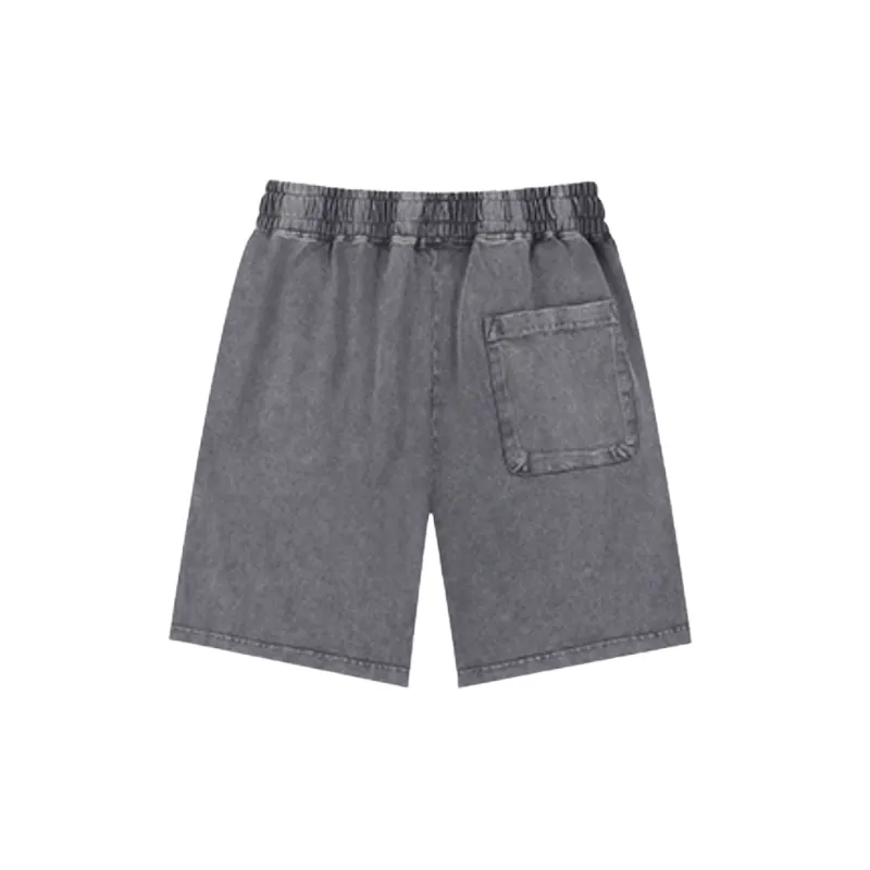 Retro Simple 100% Cotton Casual Shorts-1