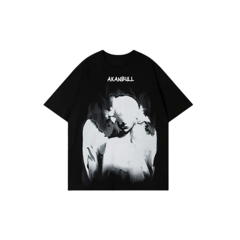Casual Loose Combed Cotton T-Shirt-0