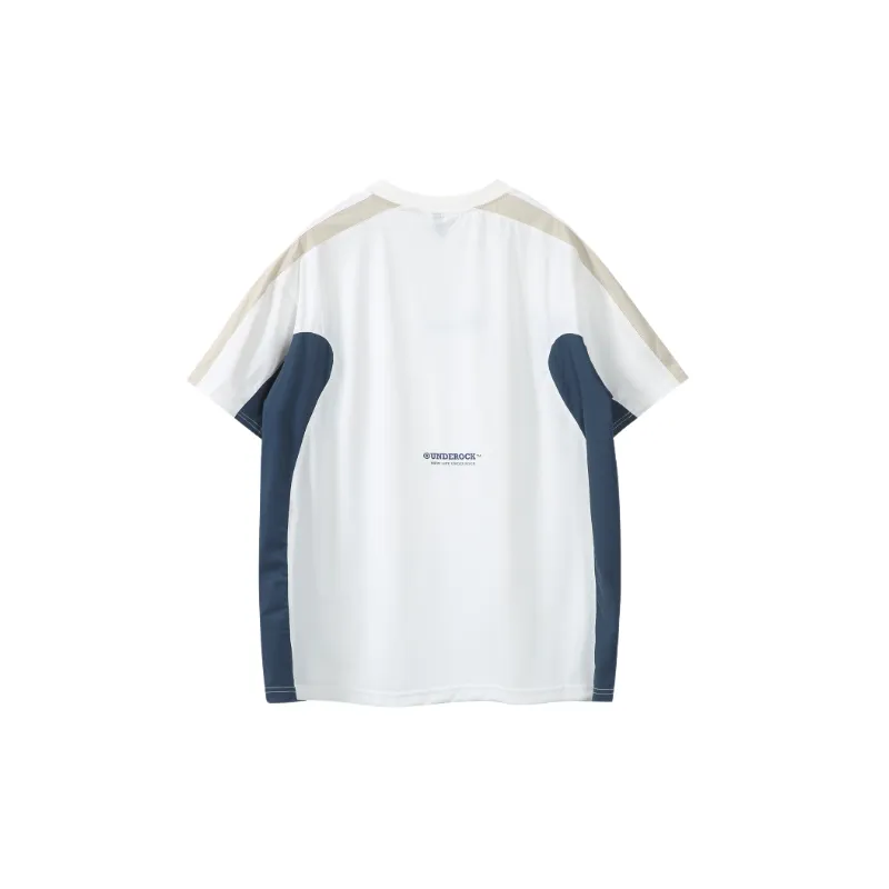 Sporty Retro Nylon T Shirt Unisex-1