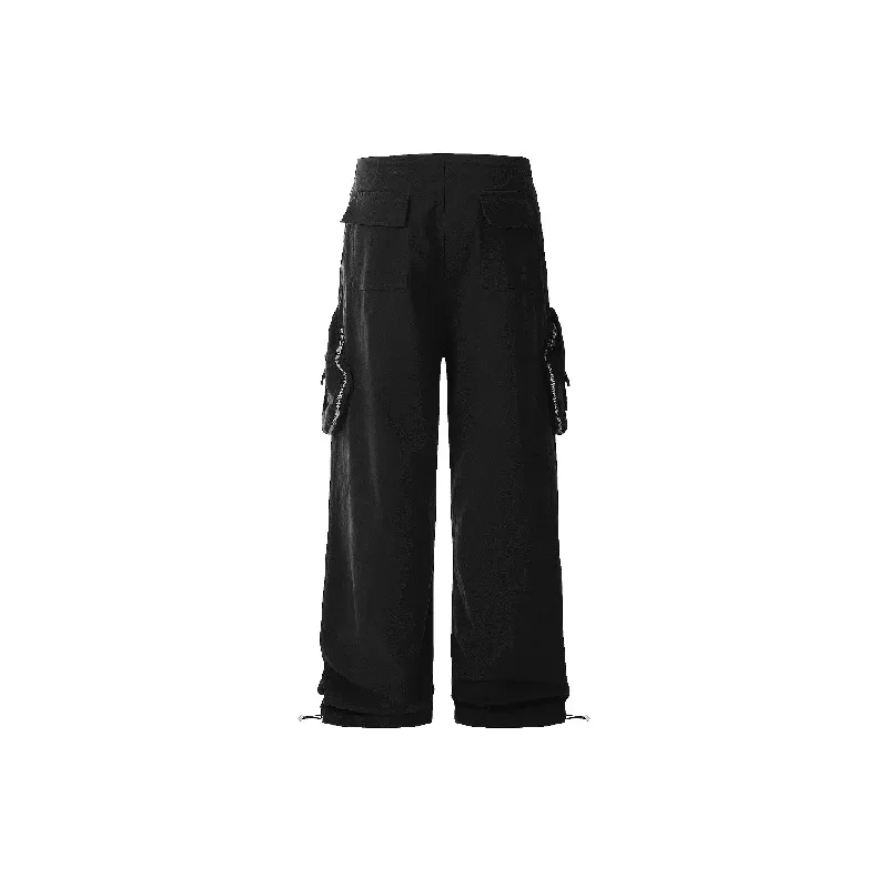 Street Simple Denim Cargo Pants-9