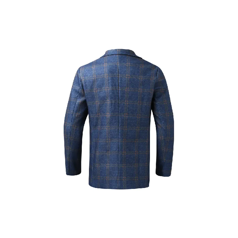 Fashionable Plaid Business Suit-1