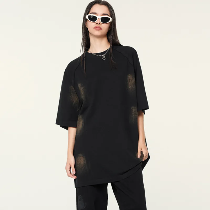 Retro Loose Cotton T Shirt-12