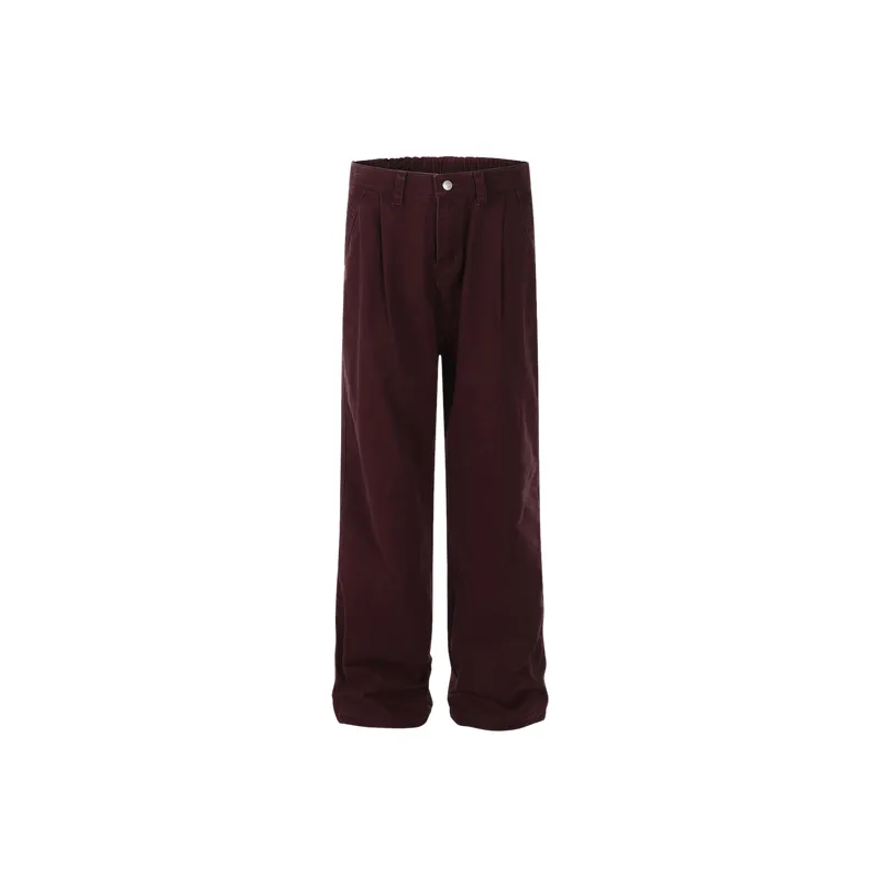 Retro Loose Polyester Cargo Pants-0