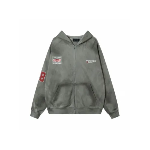 Fashionable Washed Zipper Sweatshirt