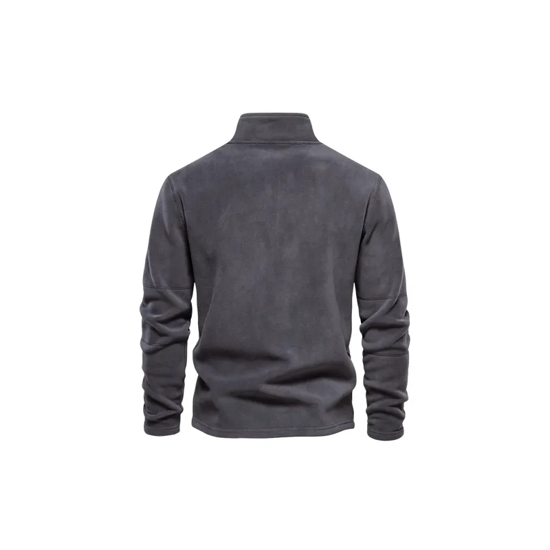 Simple Plain Polyester Sweatshirt-3