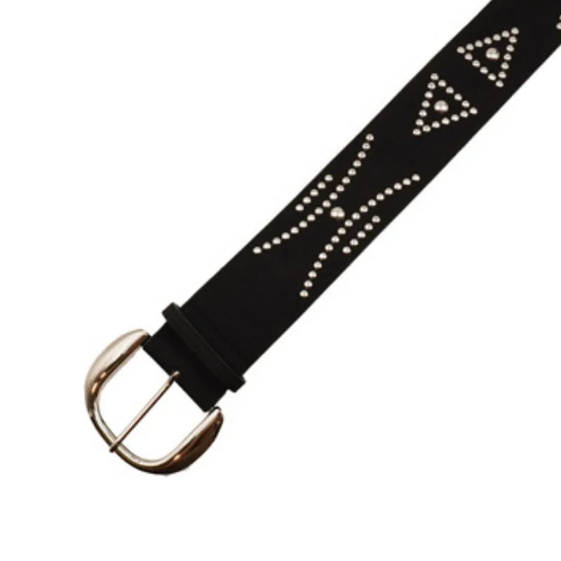Street Metal Leather Belt-5