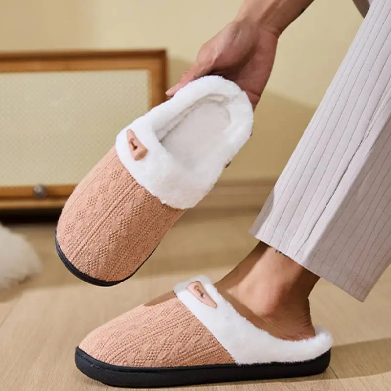 Braid Warm Slippers-1