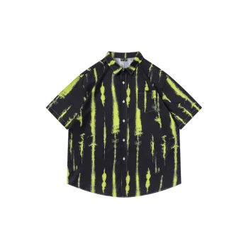 Retro Ink Splashed Casual Shirt