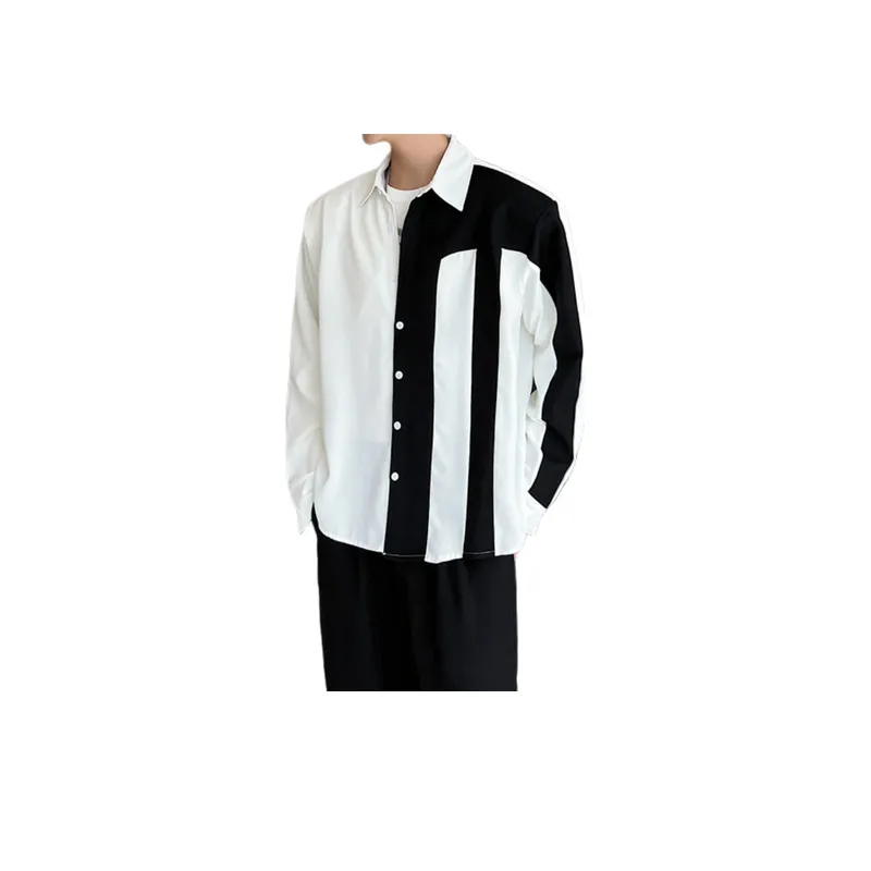 Trendy Black And White Shape Jacket-3