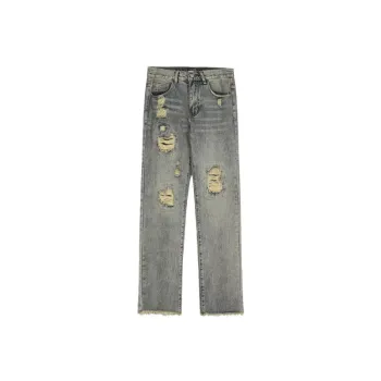 Fashionable Loose Straight Leg Jeans