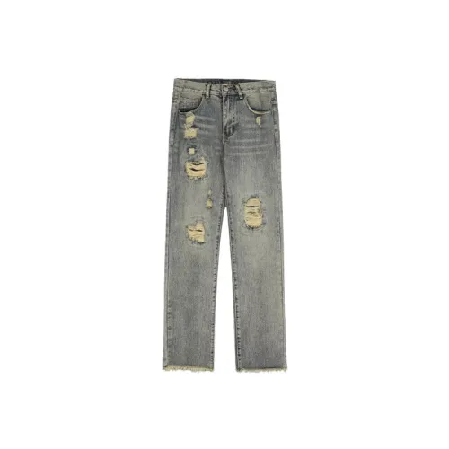 Fashionable Loose Straight Leg Jeans